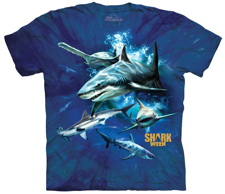 The Mountain - Shark Week Collage T-Shirt