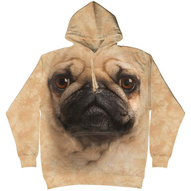 The Mountain - Pug Face Hoodie