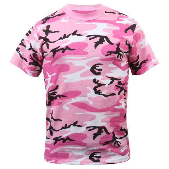 Rothco - Colored Camo T-Shirts - Pink Camo