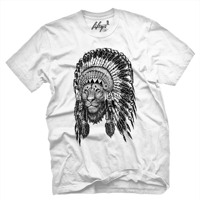 Fifty5 Clothing - Lion Chief Men's T Shirt - White