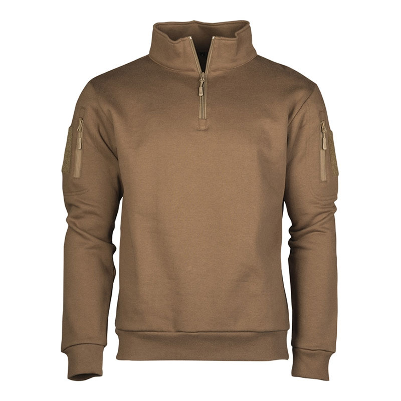 Sturm - Dark Coyote Tactical Sweat-Shirt With Zipper Sturm - Dark Coyote Tactical Sweat-Shirt With Zipper