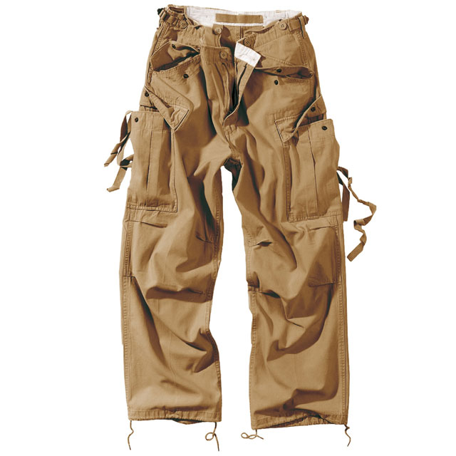 Surplus - Vintage Fatigues Trousers - Beige Washed