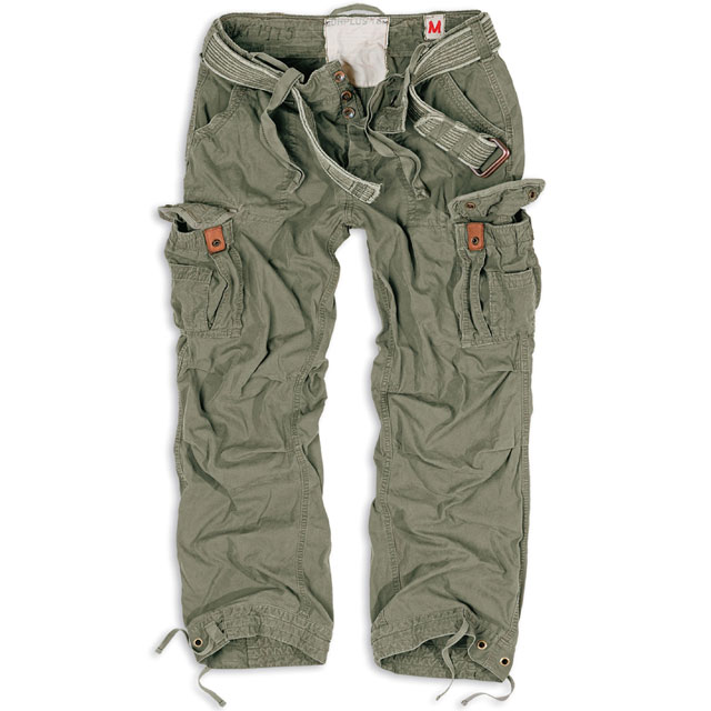 Surplus - Premium Vintage Trousers - Olive Washed