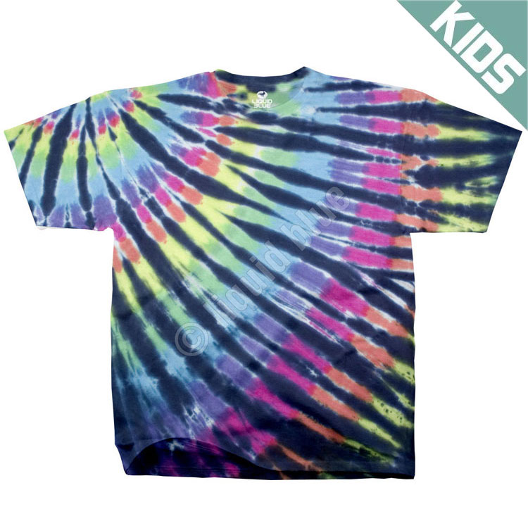 Детская футболка Liquid Blue - Rainbow Streak Unprinted Tie-Dye T-Shirt Детская футболка Liquid Blue - Rainbow Streak Unprinted Tie-Dye T-Shirt
