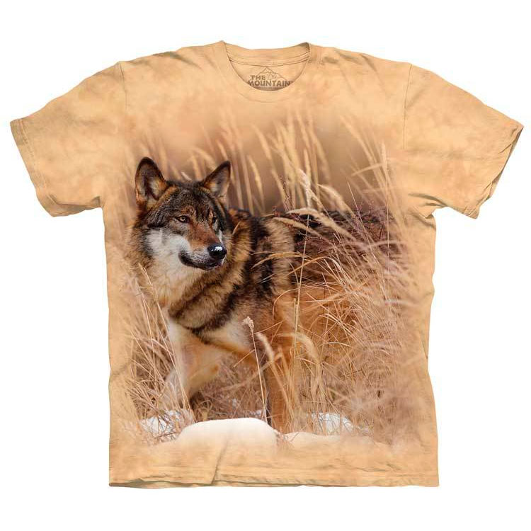 The Mountain - Winter Wolf Portrait T-Shirt