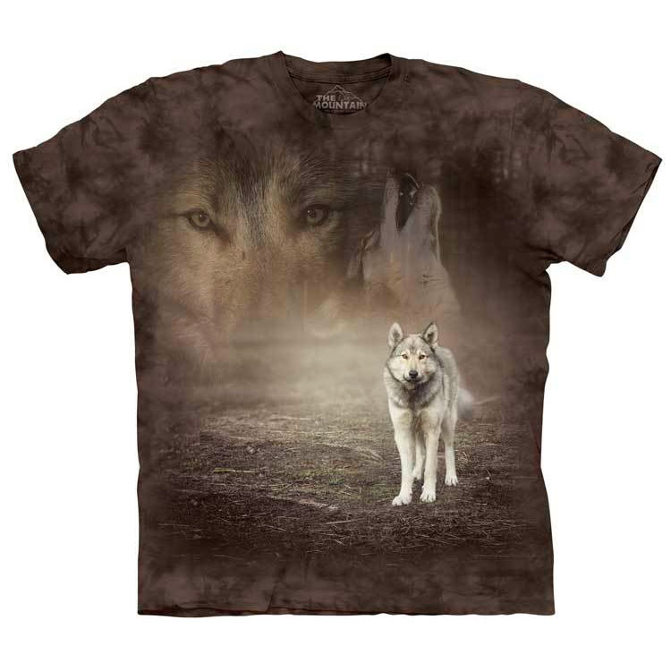 The Mountain - Grey Wolf Portrait T-Shirt