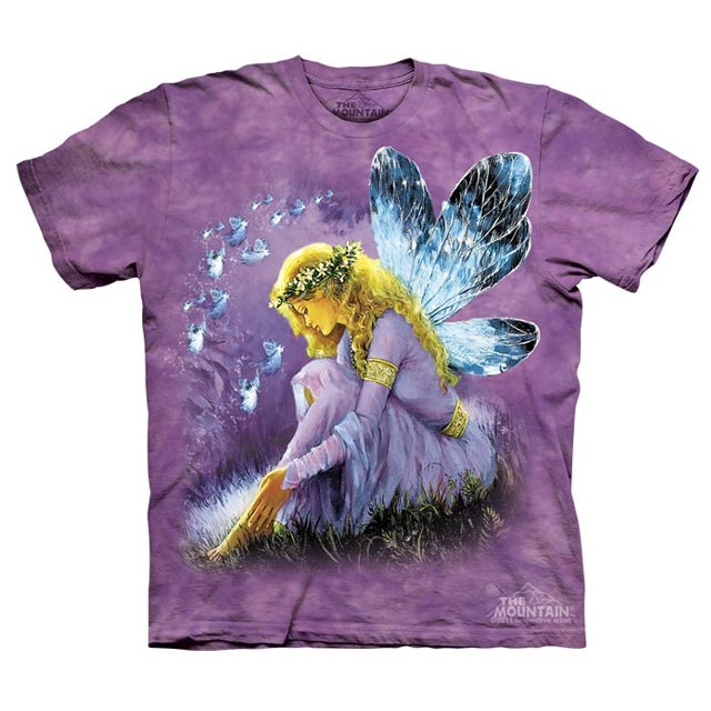 The Mountain - Purple Winged Fairy Kids T-Shirt