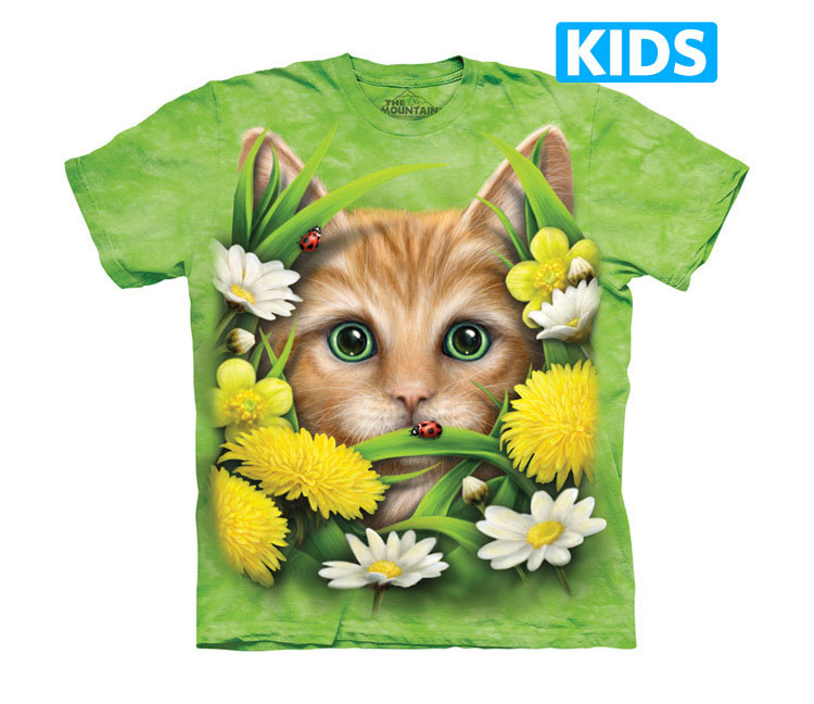 The Mountain - Kitten in Springtime Kids T-Shirt