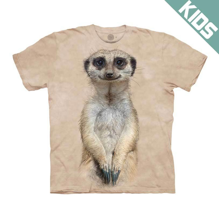 The Mountain - Meerkat Portrait Kids T-Shirt