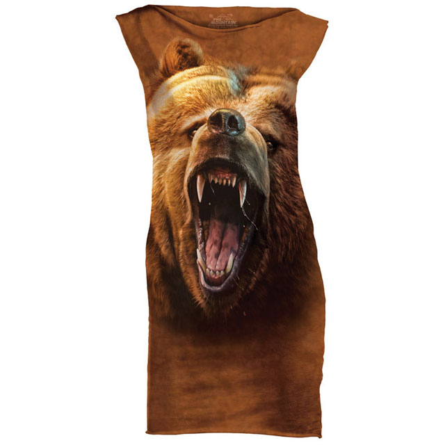 The Mountain - Grizzly Growl T-Shirt Mini Dress