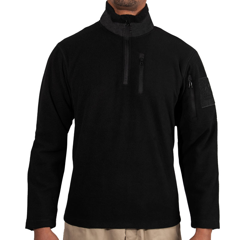 Rothco - Quarter Zip Fleece Pullover - Black