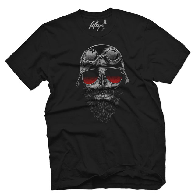 Fifty5 Clothing - Bone Rider Men's T Shirt - Black