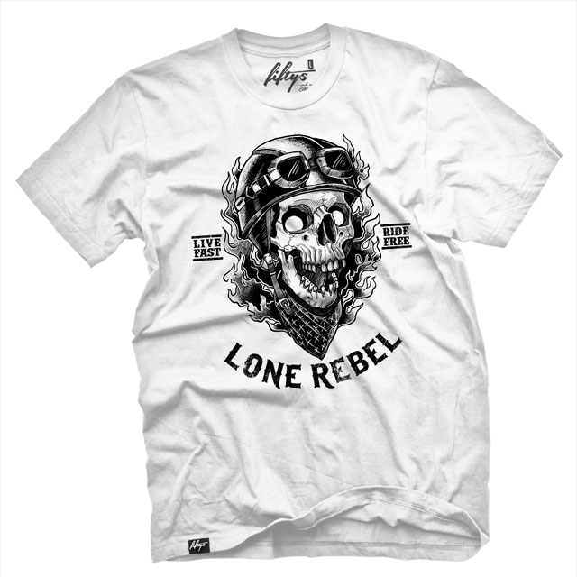 Fifty5 Clothing - Lone Rebel Men's T Shirt - White