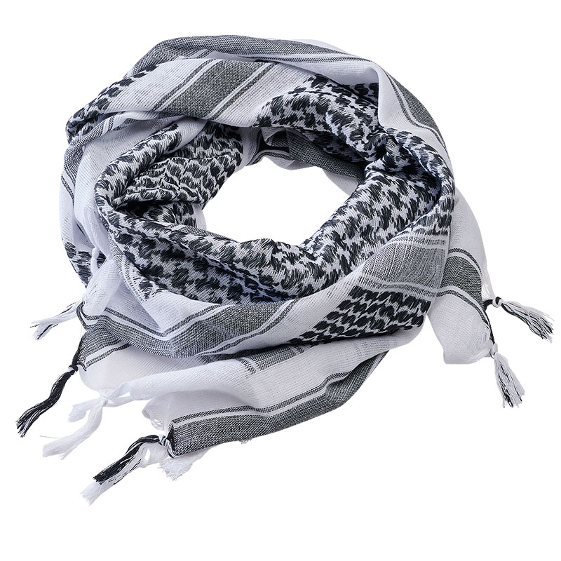 Brandit - Shemag Scarf - White-Black Brandit - Shemag Scarf - White-Black