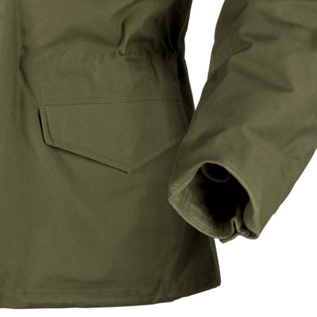 Helikon-Tex Veste Terrain M65 NyCo Satin Vert Olive - Veste Militaire Classique Avec Doublure Thermique