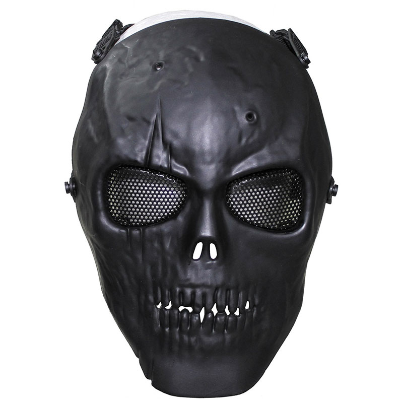 Max Fuchs - Face Mask skull deco full protection - Black