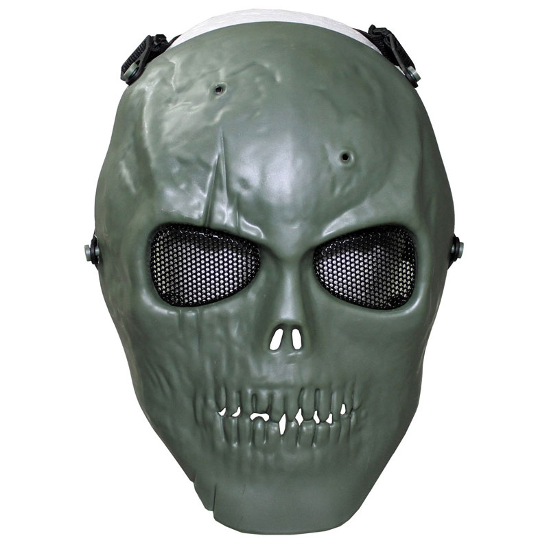 Max Fuchs - Face Mask skull deco full protection - OD green