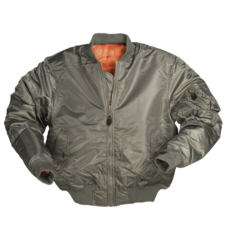 S-10403001.jpg Mil-Tec - US OD Flight Jacket MA1 Style