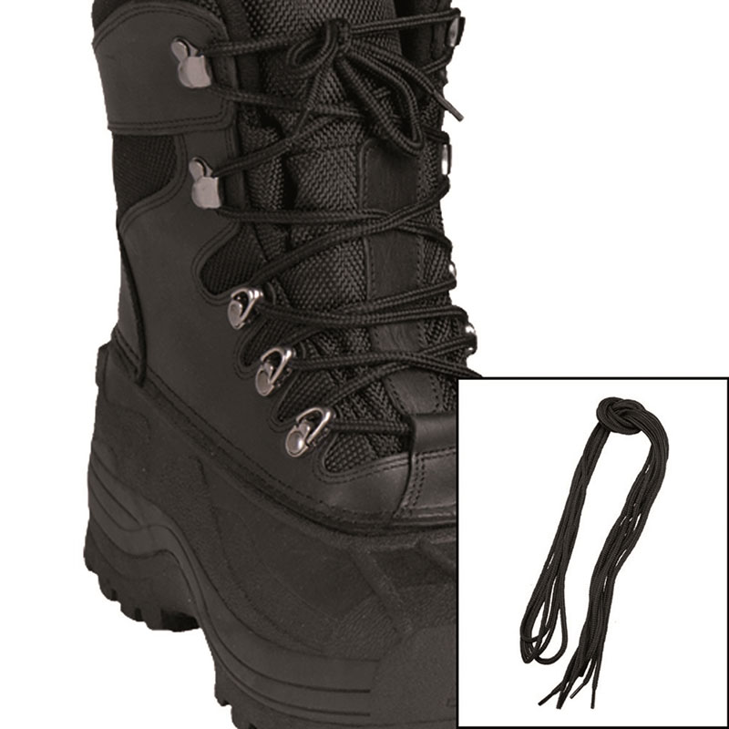 Mil-Tec - Black Cotton Shoe Laces