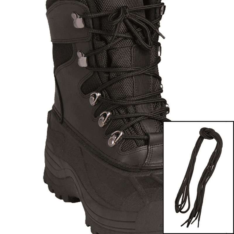 Mil-Tec - Black Polyester Shoe Laces 180 cm