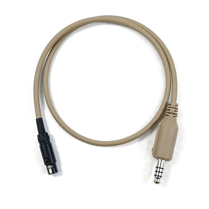 FMA cable connector 6pin PTT V20 and PTT V60 to U174U male socket - Dark Earth