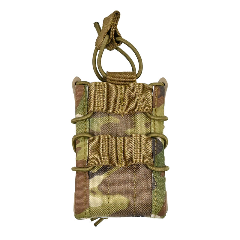 Tactical Component - Rifle Fast Mag Single Pouch with Frame and webbing tab - Multicam