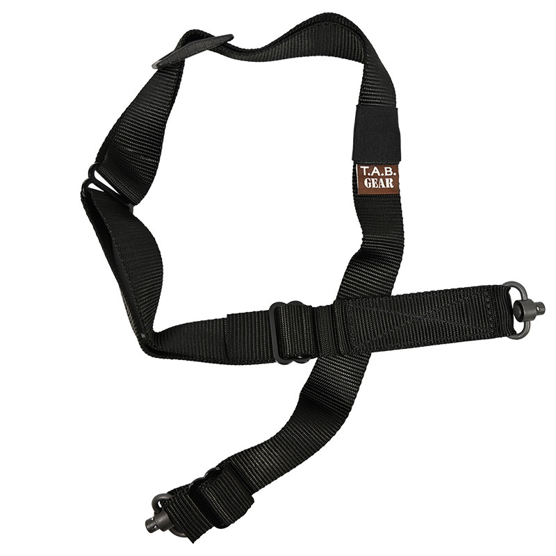 Tab Gear - CAD Rifle Sling Without Buckles-QD Push Button - Black