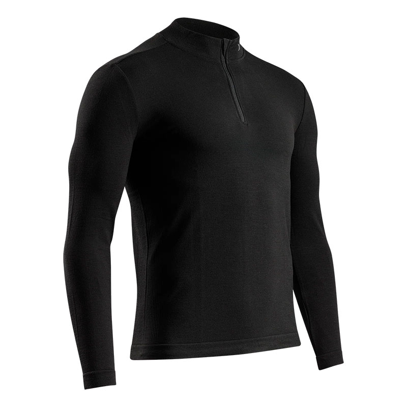 X-Bionic - MIGHTYWOOL SHIRT LS 1/2 ZIP MEN - X Black X-Bionic - MIGHTYWOOL SHIRT LS 1/2 ZIP MEN - X Black