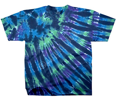 Футболка Liquid Blue - Cool Nebula Unprinted Tie-Dye T-Shirt