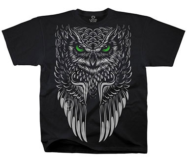 Футболка Liquid Blue - Owl Black T-Shirt