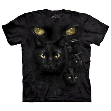 The Mountain - Black Cat Moon Eyes T-Shirt