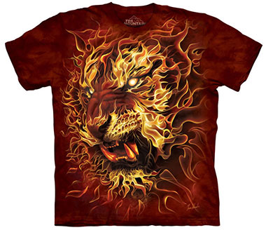 The Mountain - Fire Tiger T-Shirt