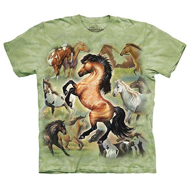 The Mountain - Horse Collage T-Shirt