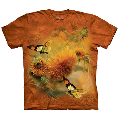 The Mountain - Sunflowers and Butterflies T-Shirt