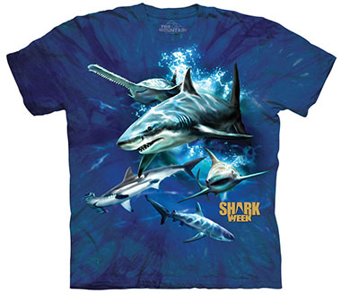 The Mountain - Shark Week Collage T-Shirt