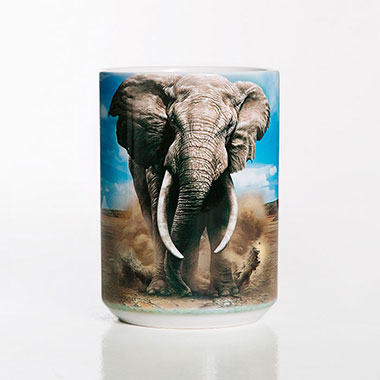 The Mountain - African Elephant Ceramic Mug