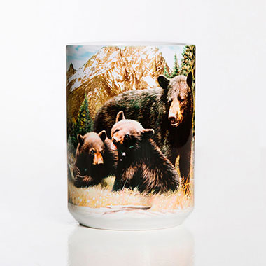 The Mountain - Black Bear Family Ceramic Mug
