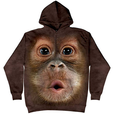 The Mountain - Big Face Baby Orangutan Hoodie