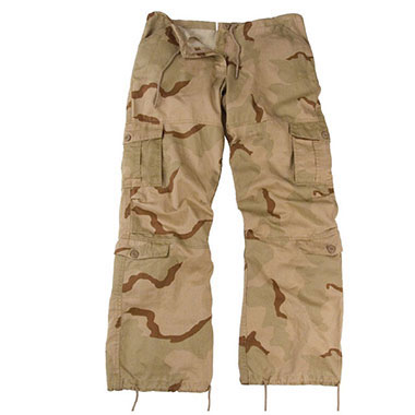 Rothco - Womens Camo Vintage Paratrooper Fatigue Pants - Tri-Color Desert