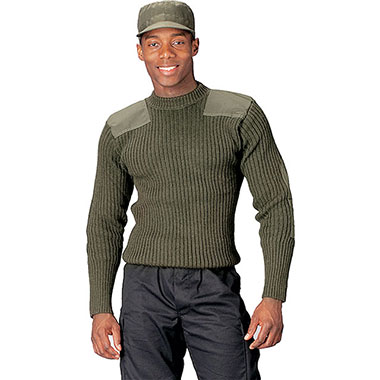 Rothco - Government Type Wool Commando Sweater - Olive Drab