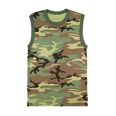 Rothco -  Muscle Shirt Woodland Camo