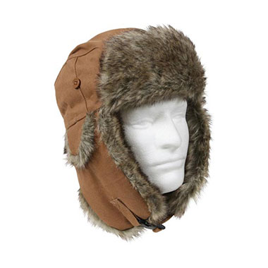 Rothco - Fur Flyer's Hat - Canvas - Tan