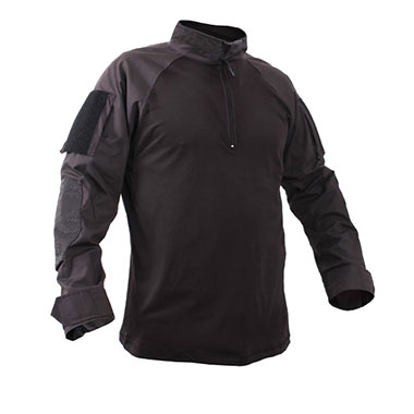 Rothco - 1/4 Zip Military Combat Shirt - Black