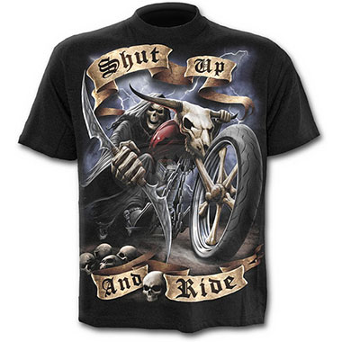 Spiral Direct - SHUT UP AND RIDE T-Shirt Black