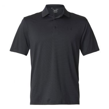 Under Armour - Playoff 3.0 Stripe Polo - Black-Pitch Grey