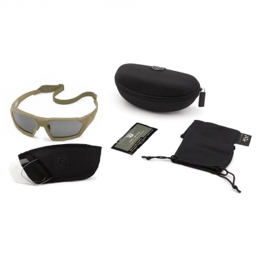 Revision - Shadowstrike Ballistic Sunglasses U.S. Miltary Kit - Tan