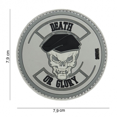 101 inc - Patch 3D PVC Death or glory grey #14038