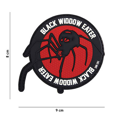 101 inc - Patch 3D PVC Black widdow eater red