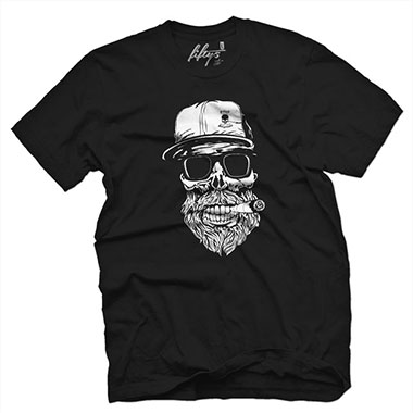 Fifty5 Clothing - Originals Hipster Skull Men's T Shirt - Black