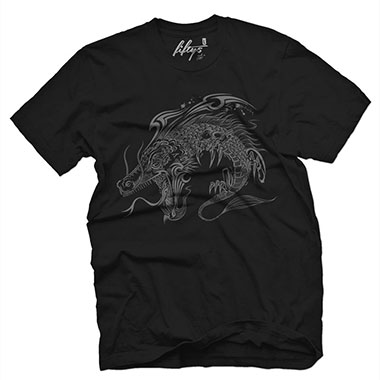 Fifty5 Clothing - The Dragon Tattoo Men's T Shirt - Black